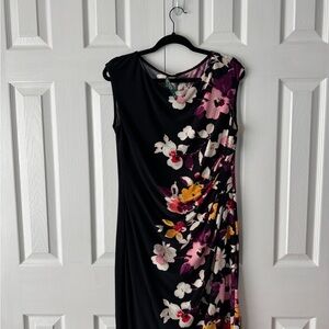 Floral Black Dress